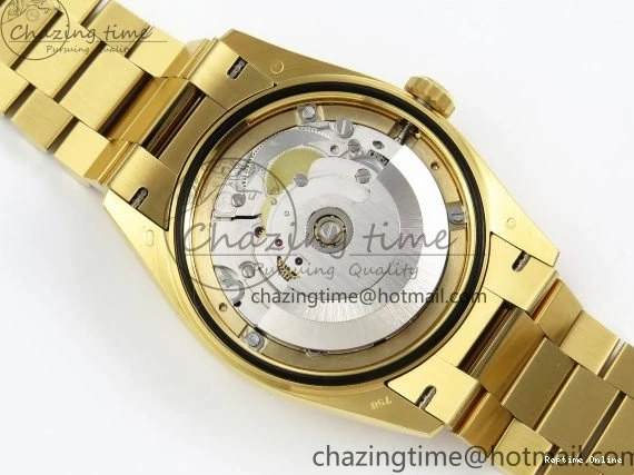 0420 WaterResistant Day Date 36 YG RAF 1:1 Best Edition Brown Oman Dial Diamonds Bezel on YG Bracelet A 1518